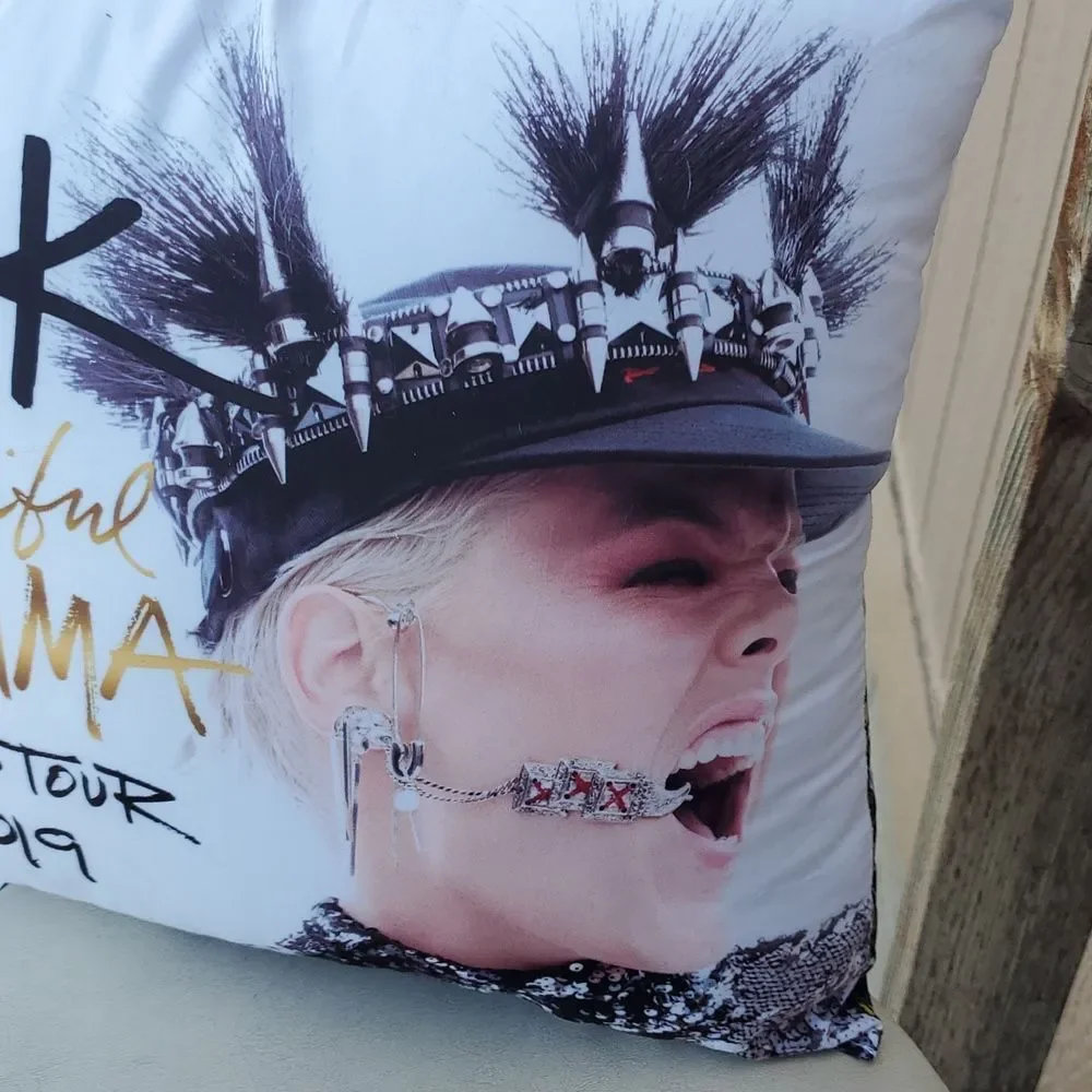 P!NK Beautiful Trauma Tour Pillow Official 2019 Concert Merch Collectible
